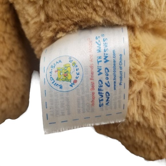 Build A Bear BABW Plush Stuffed Animal Brown Easter Bunny Rabbit Cotton Tail - Picture 8 of 10